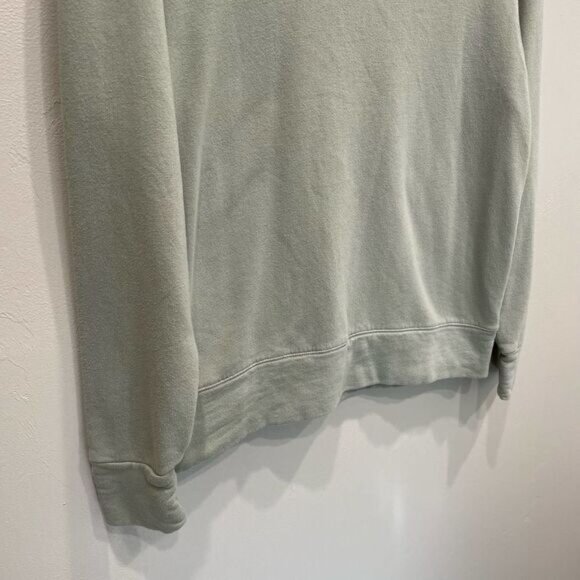 Monrow Light Green Pullover Crewneck Sweatshirt - Size: XS - Picture 5 of 8